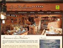 Tablet Screenshot of hotel-lamolliniere.com